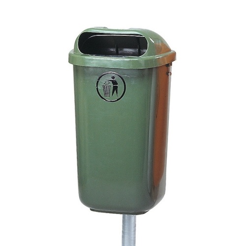 Plastový odpadkový koš 50 l. - zelený