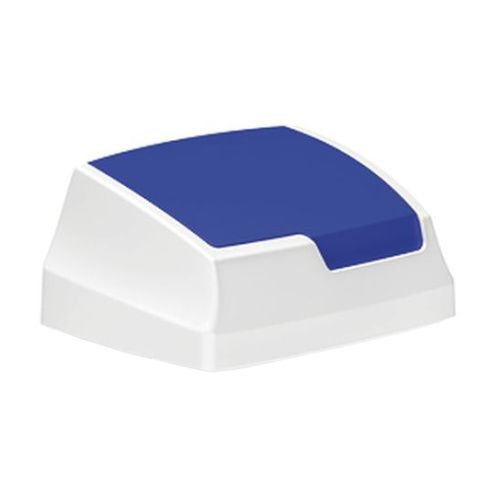 Plastové víko s klapkou 50 l - modré