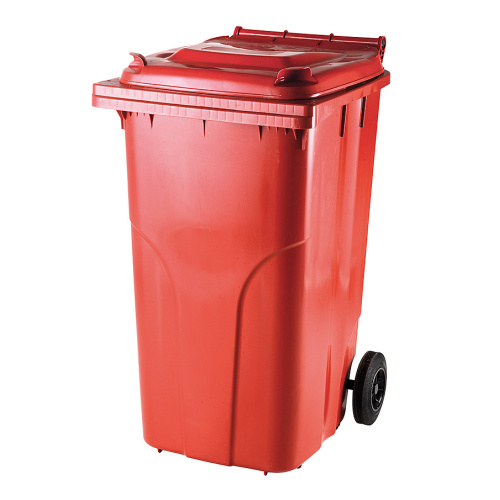Plastová popelnice nádoba 240 l červená