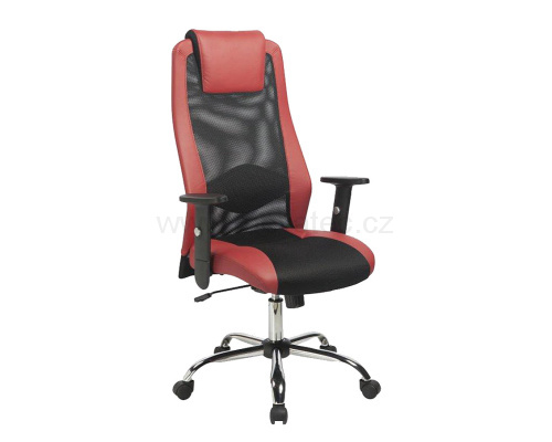 Kancelářská židle Sander se vzdušným opěradlem - červený