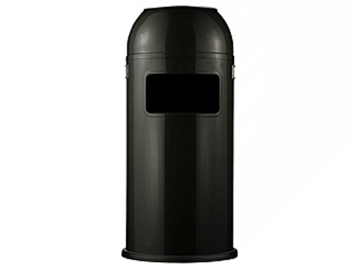 Odpadkový koš s popelníkem PUSH-BOY - 28 l. černý
