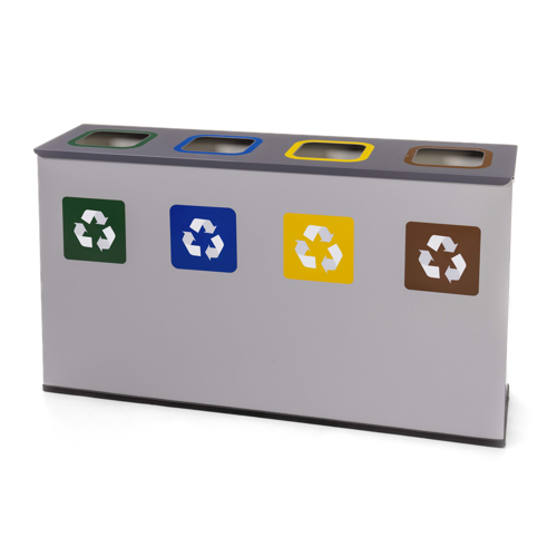 Odpadkový koš na tříděný odpad EKO – 4x 60 l