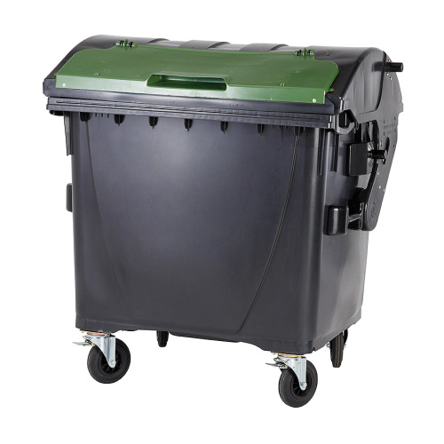 Plastový kontejner 1100 litrů černo-zelený V/V